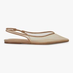 Elegant Tan Slingback Flats